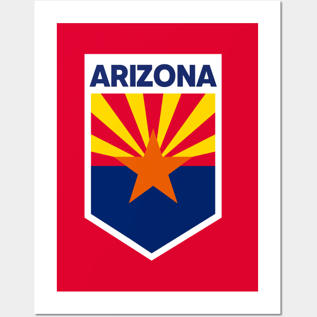 Arizona State Flag Emblem Wall Art by SLAG_Creative